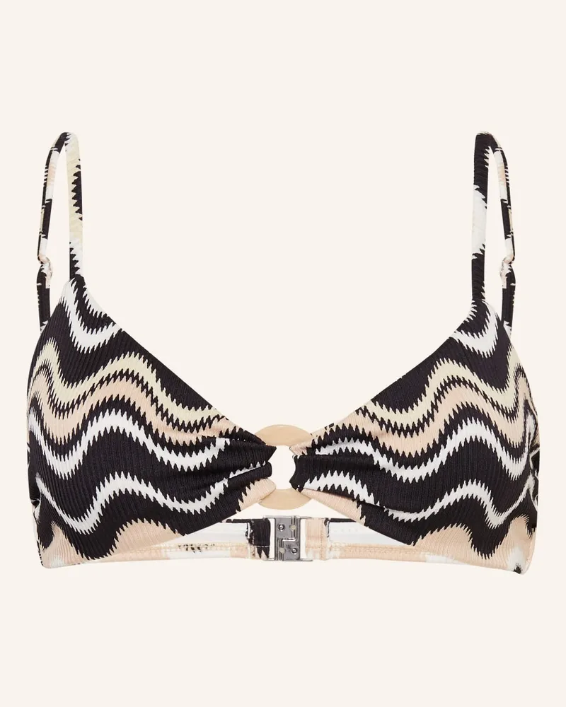 Seafolly Australia Bralette-Bikini-Top NEUE WAVE Schwarz