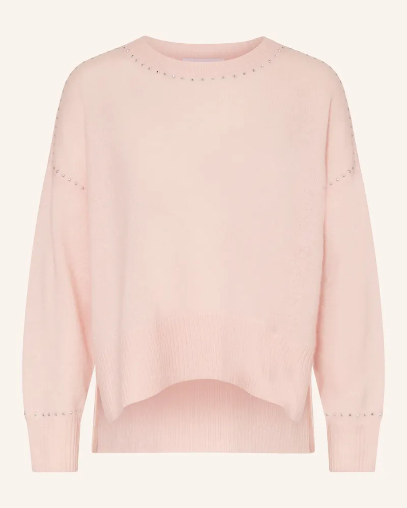 Joseph Ribkoff Cashmere-Pullover mit Schmucksteinen Rosé