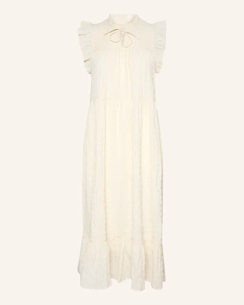 Part Two Kleid Gimalinapw Mit Rüschen weiss Ecru