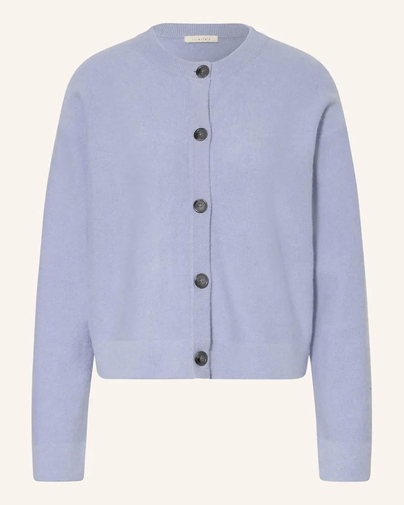 lilienfels Strickjacke Mit Cashmere blau Hellblau