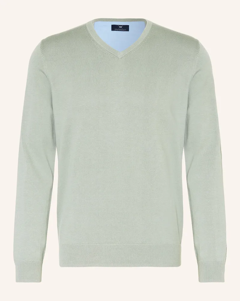 Strokesman's Strokesman Pullover gruen Hellgrün