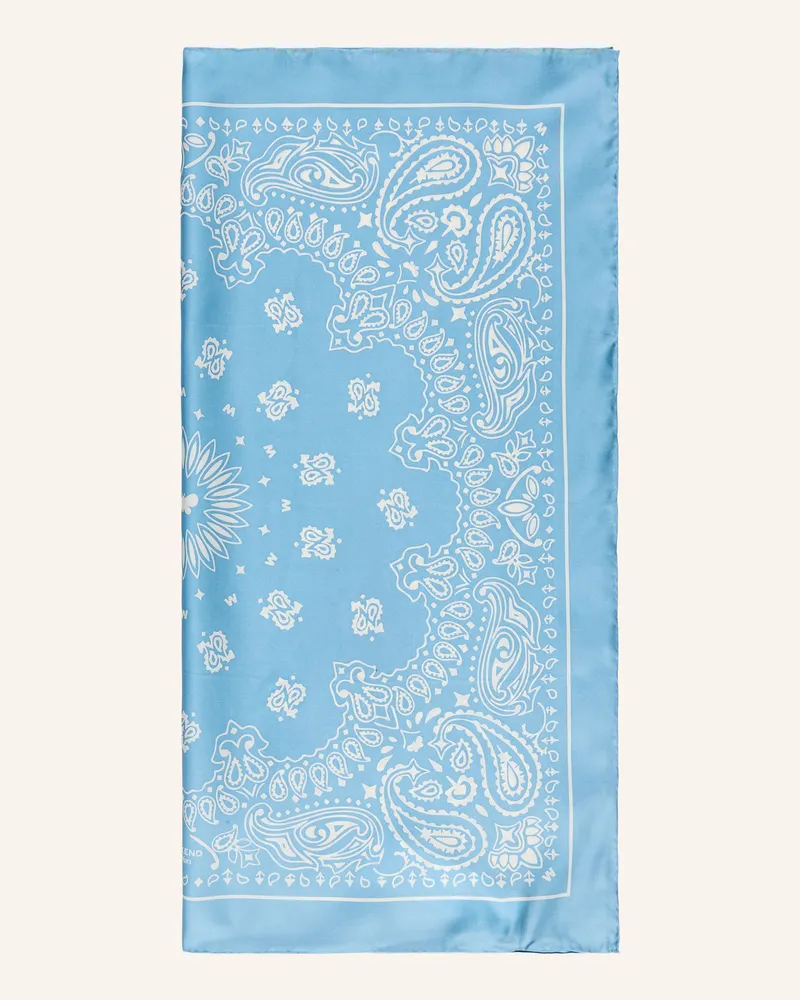 Max Mara Seidentuch Siam blau Hellblau