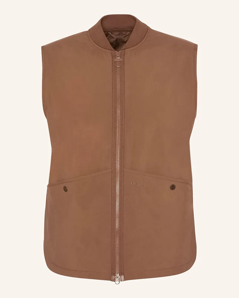 Barbour Weste LIDDESDALE GILET Braun