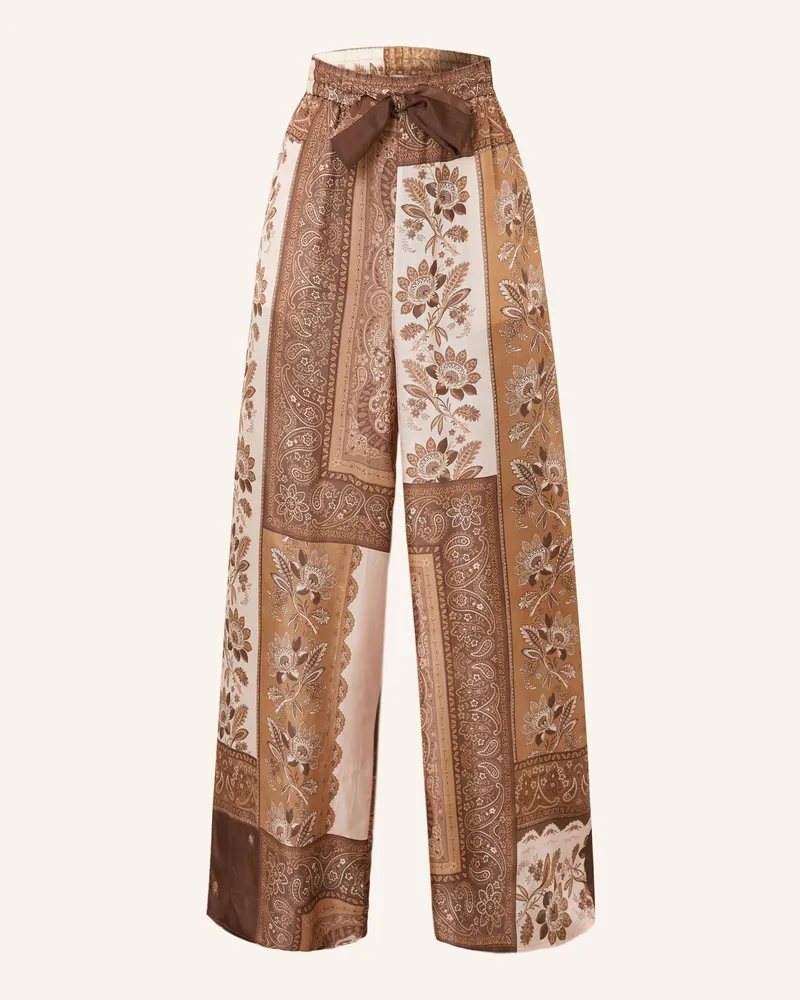 Zimmermann Seidenhose Lucky braun Camel