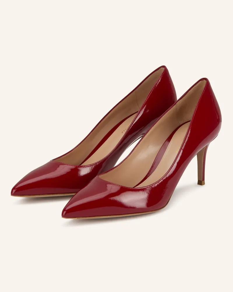 Gianvito Rossi Lack-Pumps GIANVITO 70 Rot
