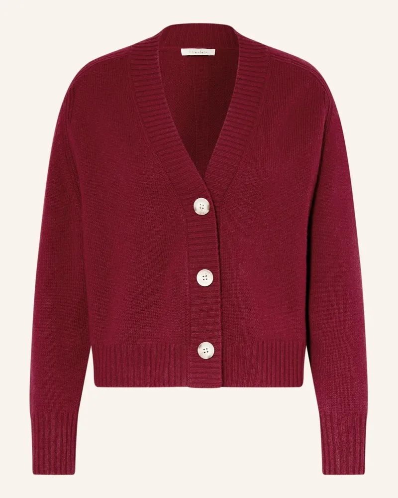 lilienfels Strickjacke Aus Cashmere rot Dunkelrot