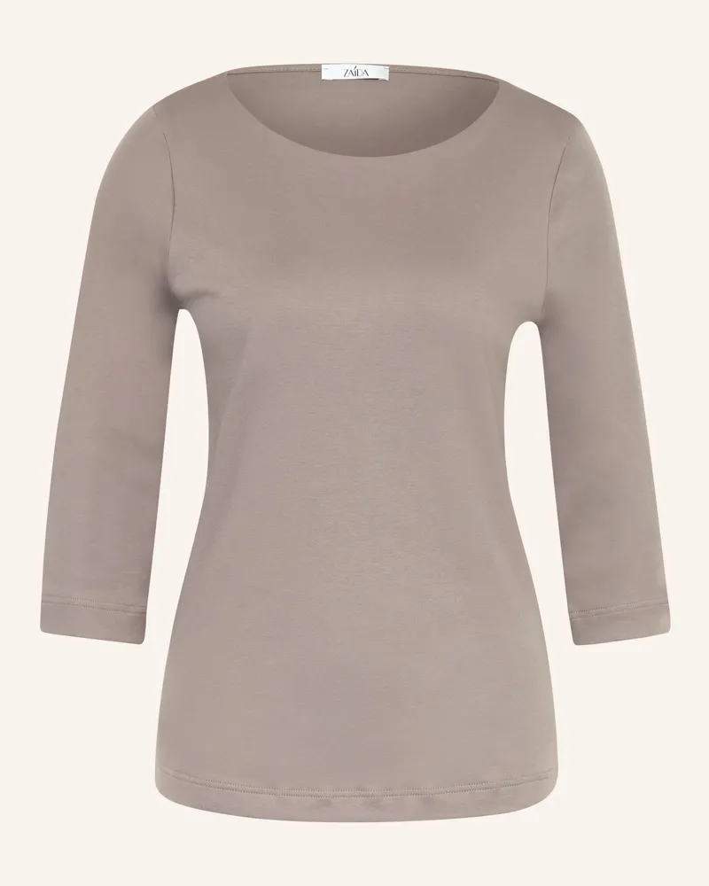 ZAíDA Shirt Mit 3/4-Arm beige Taupe