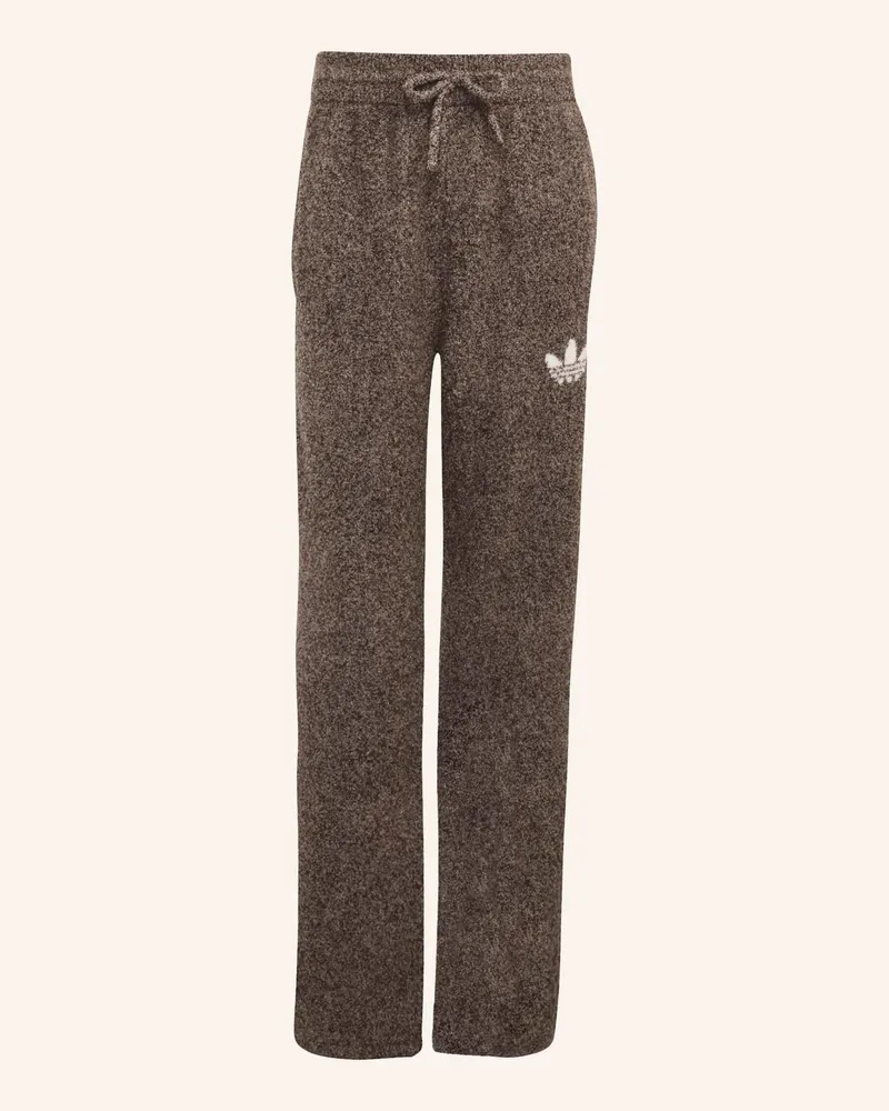 adidas Knit Essentials Bouclé-Hose braun Braun