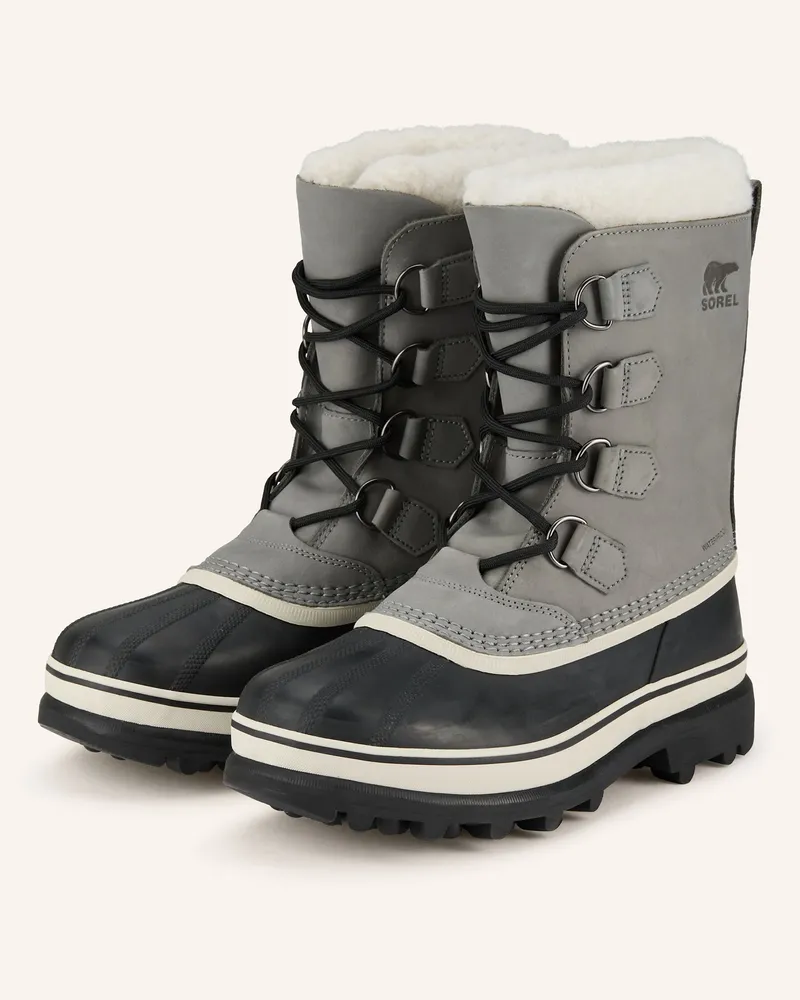 Sorel Schnürboots CARIBOU Grau