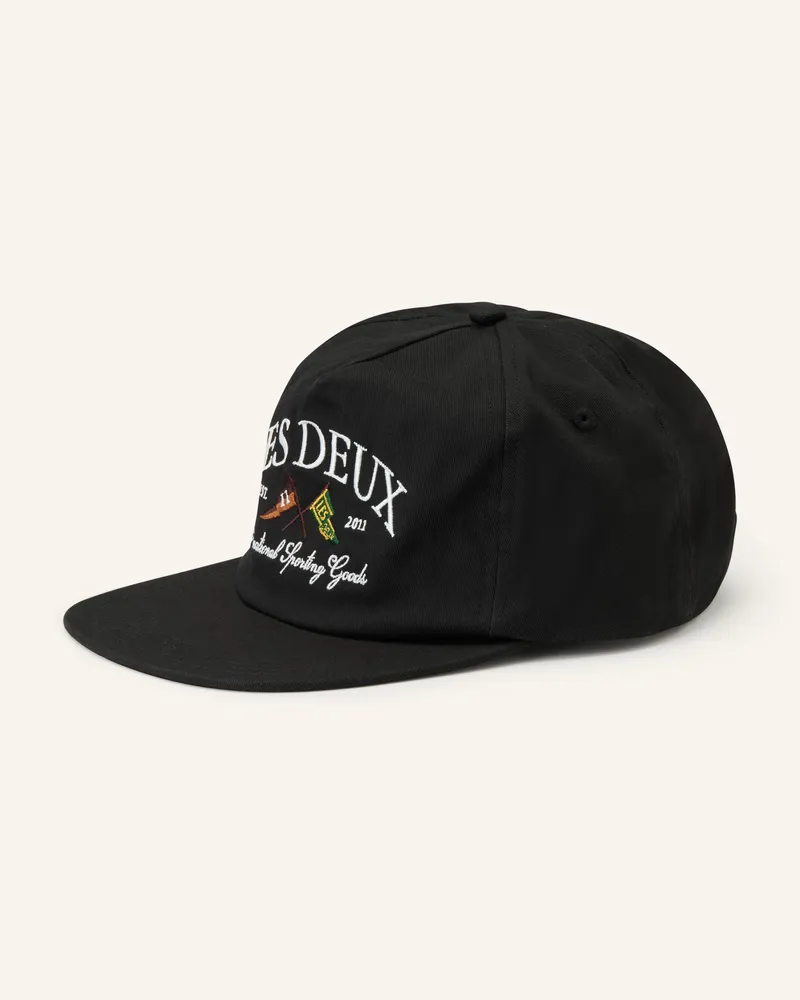 LES DEUX Cap Ivy League Twill Letterman Cap schwarz Schwarz