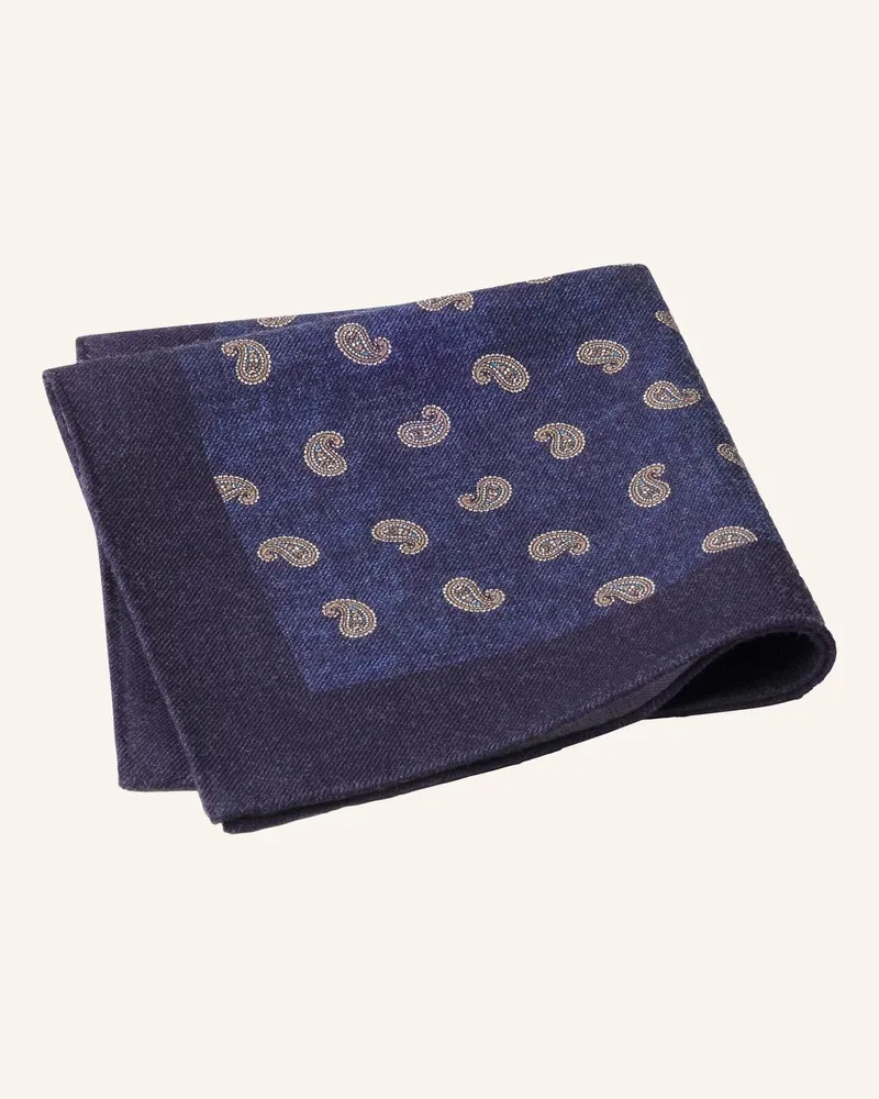 Hackett Taschentuch Small Paisley Hank blau Dunkelblau