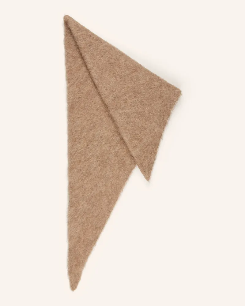 Mrs & HUGS Schal Mit Alpaka beige Taupe