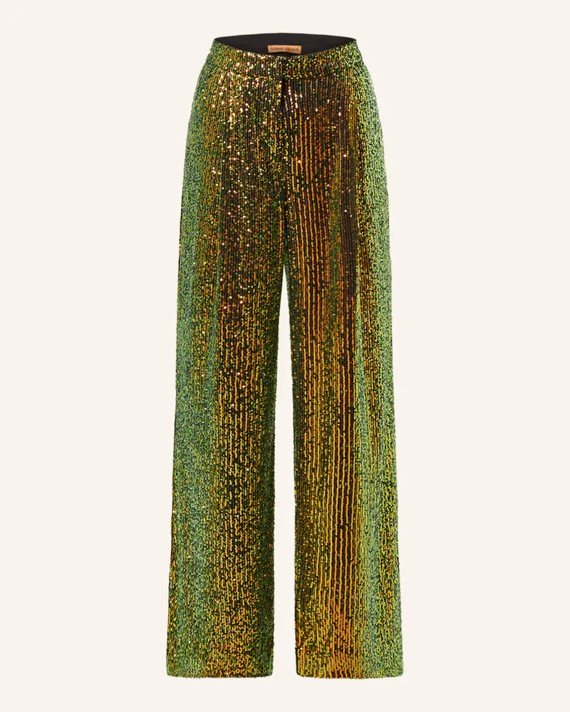 Stine Goya Marlenehose JESABELLE mit Pailletten Hellgrün