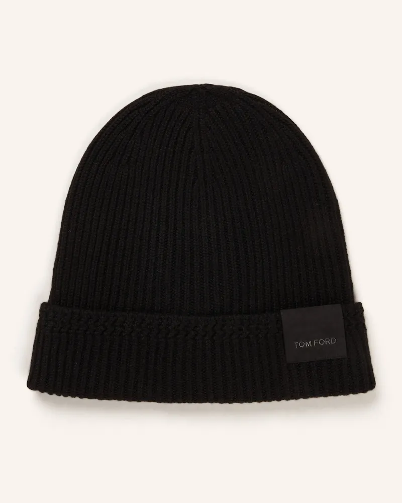 Tom Ford Cashmere-Mütze Schwarz