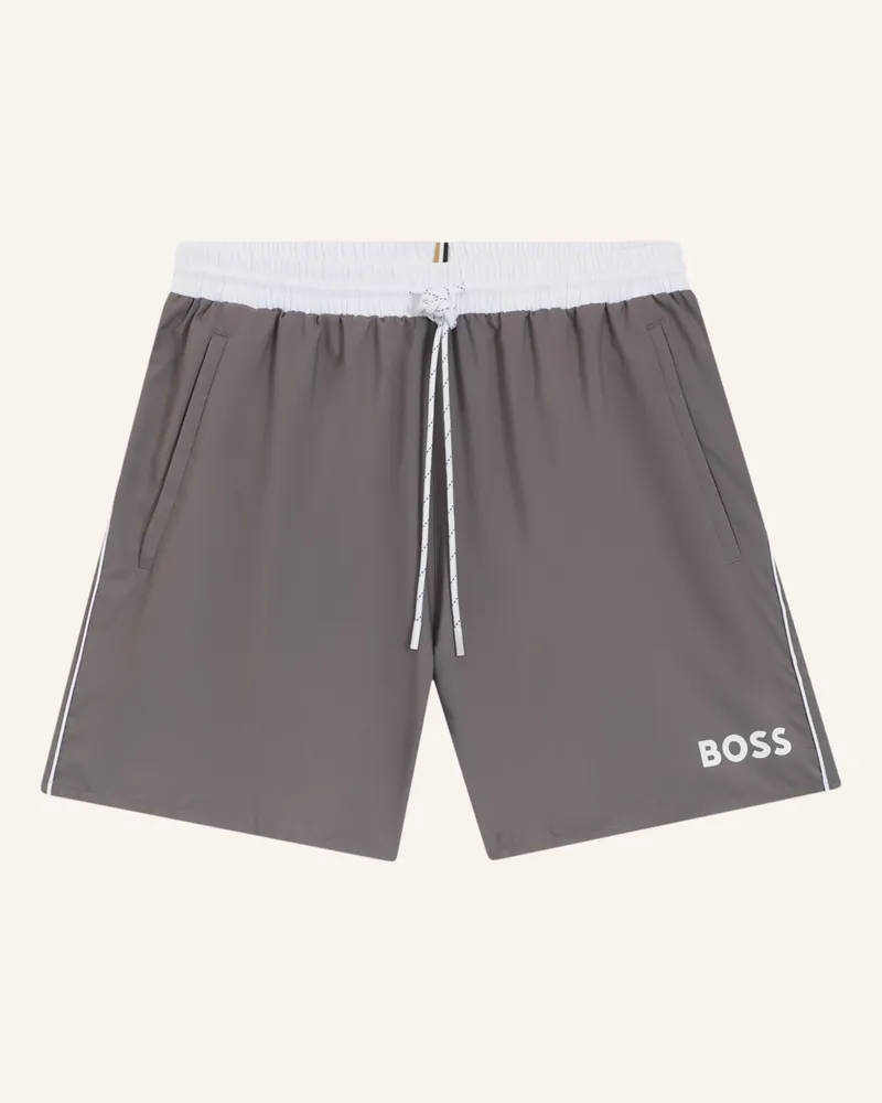 HUGO BOSS Badeshorts STARFISH Dunkelgrau