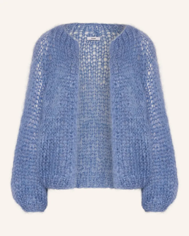 MAIAMI Strickhülle aus Mohair Blau