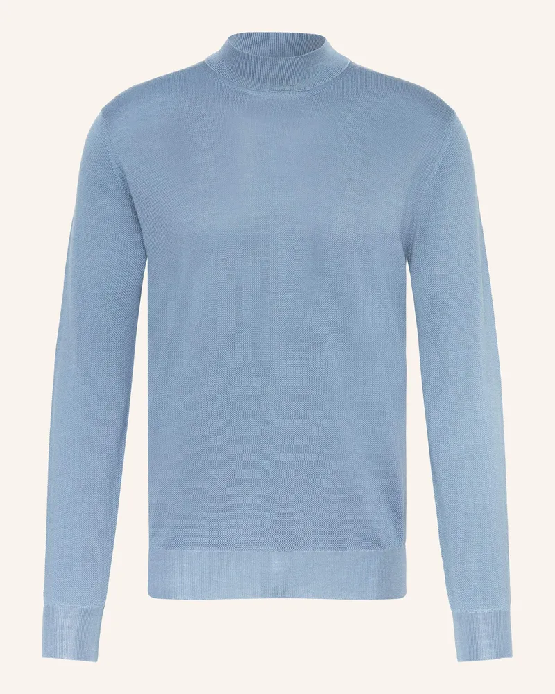 LARDINI Pullover aus Merinowolle Blaugrau
