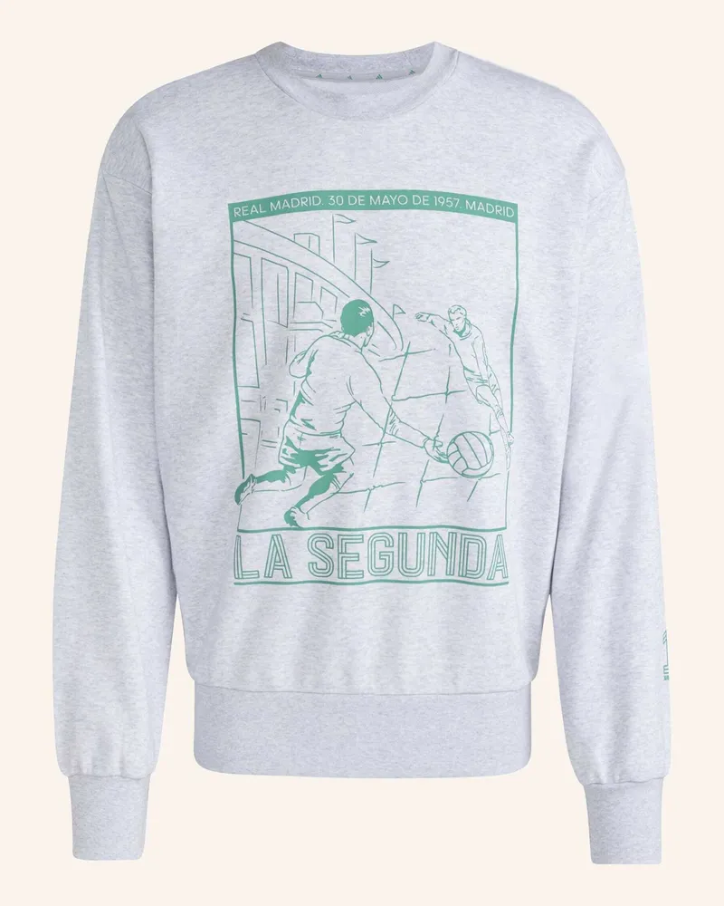 adidas REAL MADRID HERITAGE SWEATSHIRT Grau