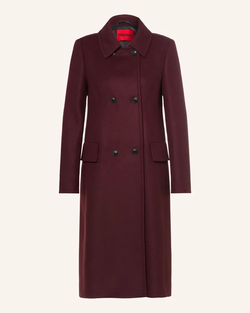 HUGO BOSS Mantel Medita rot Dunkelrot