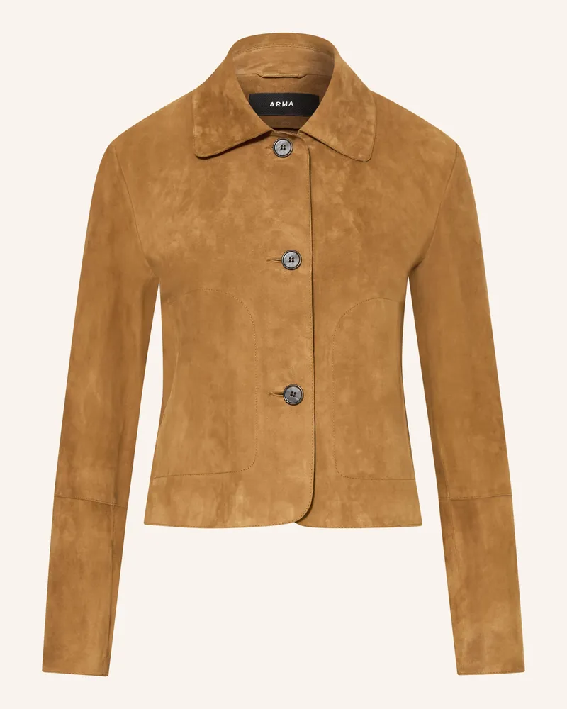 Arma Lederjacke braun Hellbraun