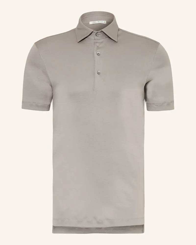 Stefan Brandt Jersey-Poloshirt Luca beige Grau