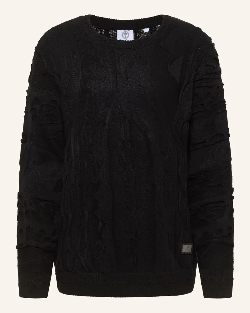 Carlo Colucci Strickpullover FAZZI Schwarz