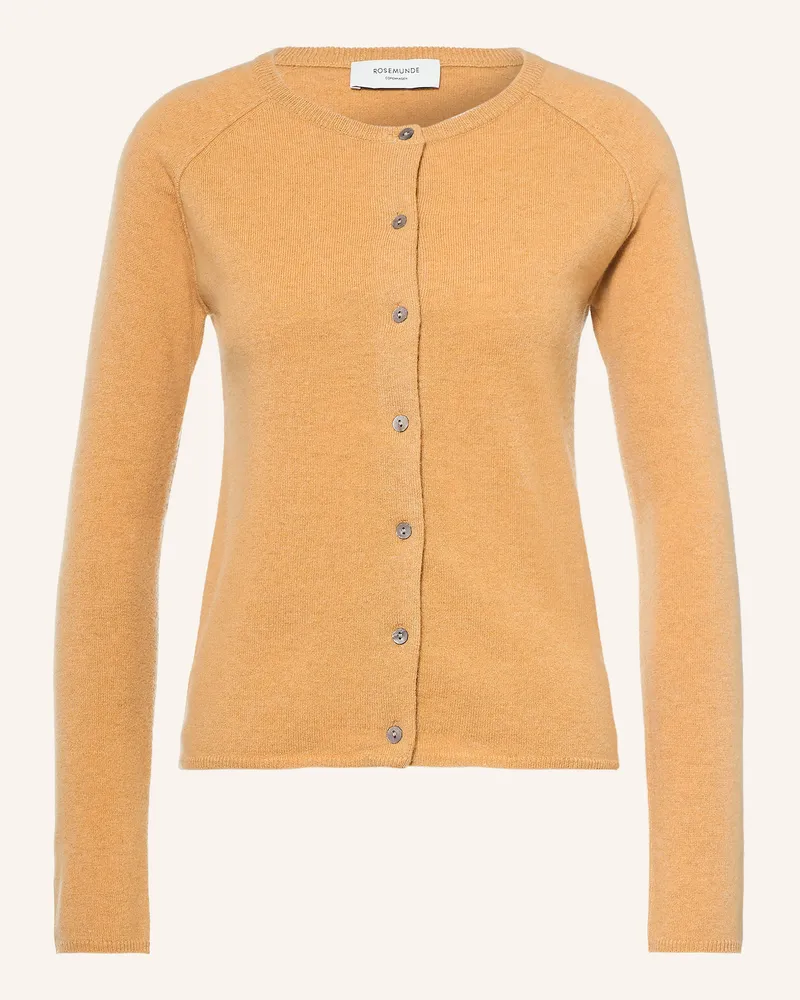Rosemunde Strickjacke Laica Mit Cashmere braun Camel