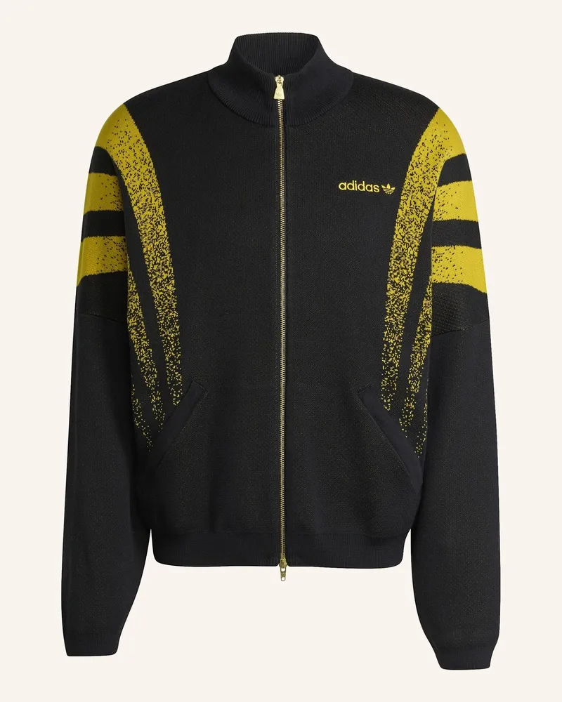 adidas SANTIAGO LOOSE FULLY FASHION KNIT JACKE Schwarz