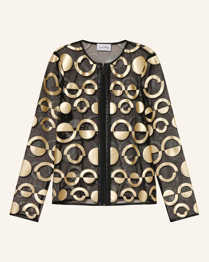 Joseph Ribkoff Mesh-Jacke Gold
