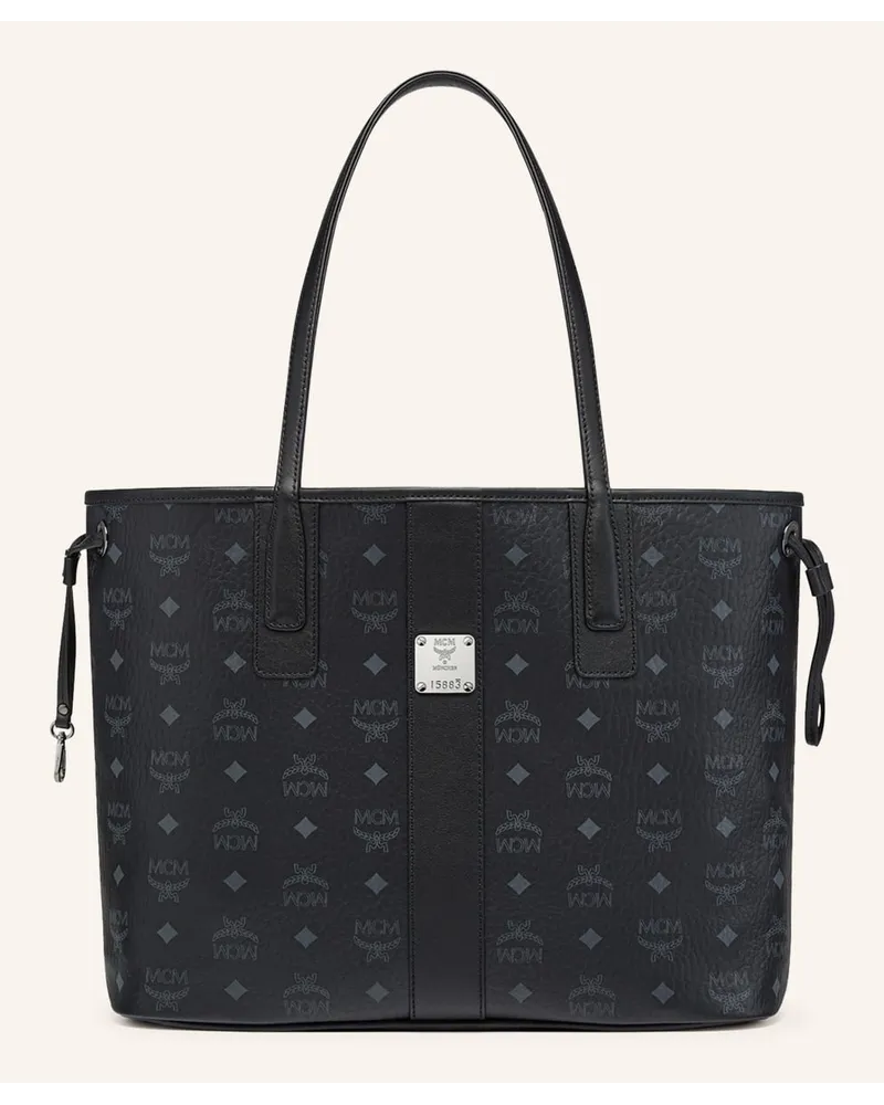 MCM Shopper LIZ VISETOS MEDIUM zum Wenden Schwarz