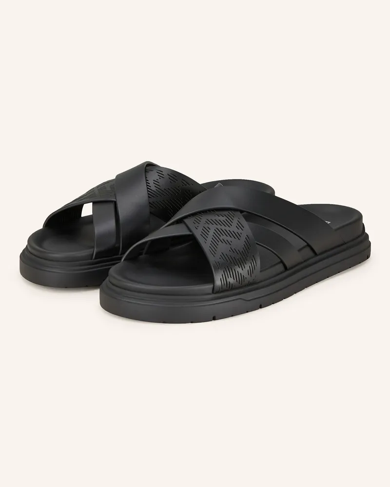 Fendi Pantoletten schwarz Schwarz