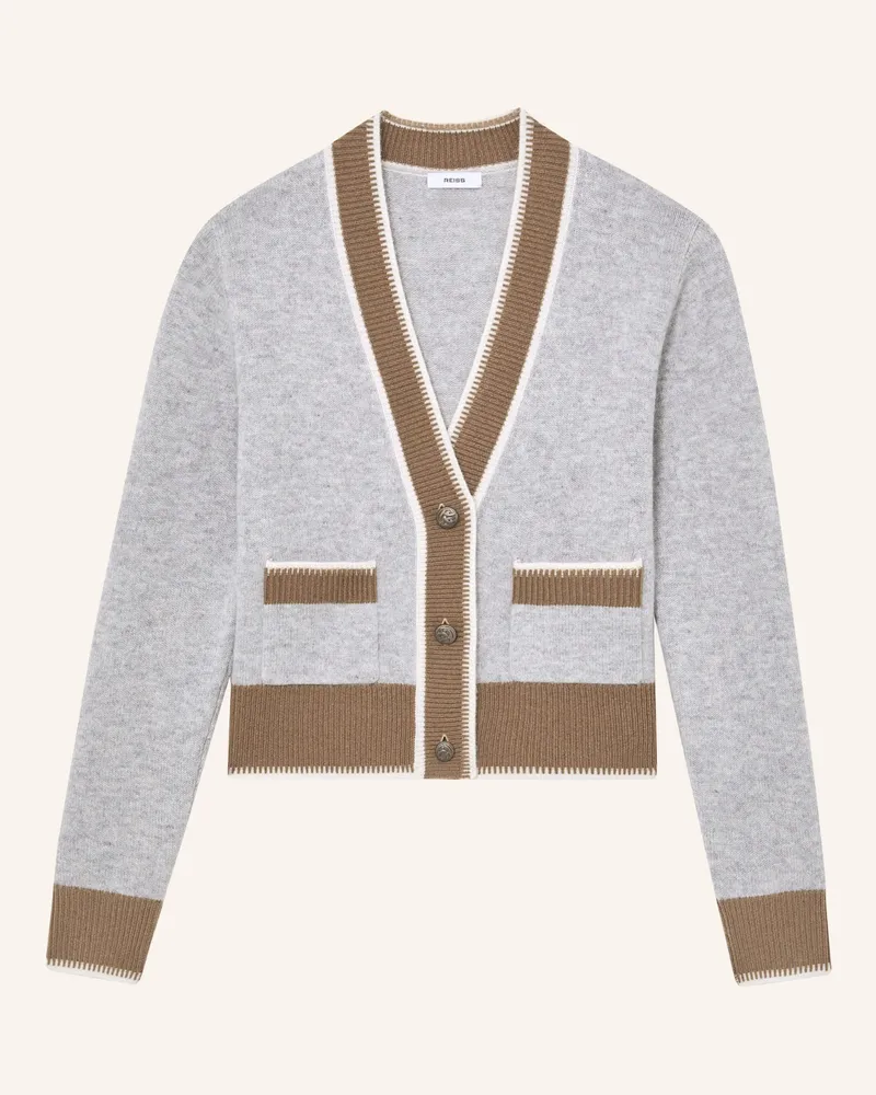 Reiss Strickjacke LOUISA Hellgrau