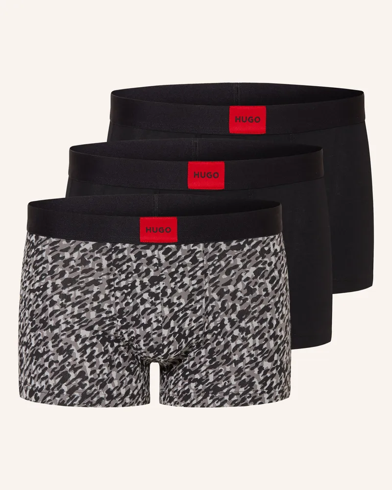 HUGO BOSS 3er-Pack Boxershorts Galaxy grau Dunkelgrau
