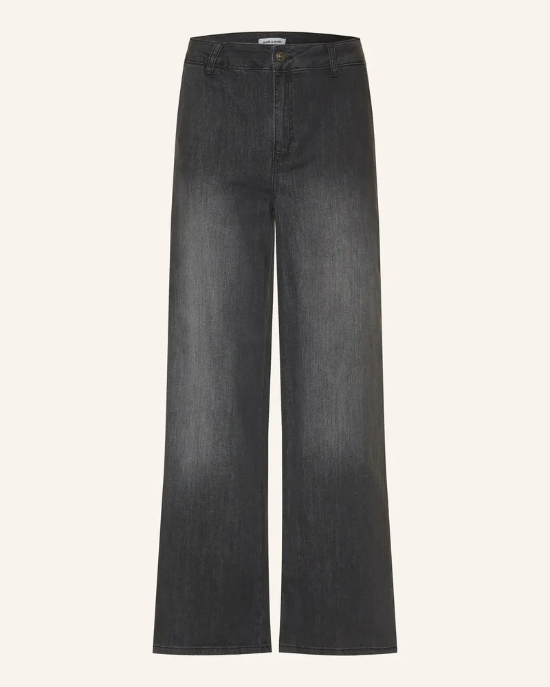 More & More Wide Leg Jeans grau 0968