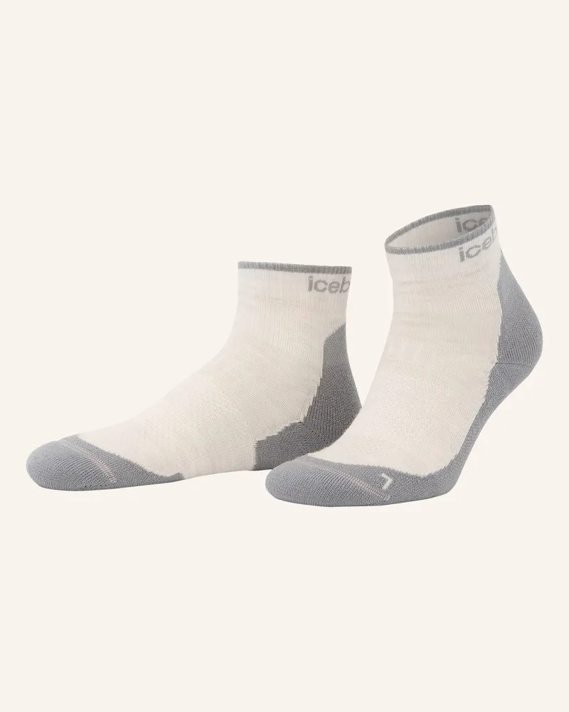 Icebreaker Trekking-Socken HIKE mit Merinowolle Hellgrau