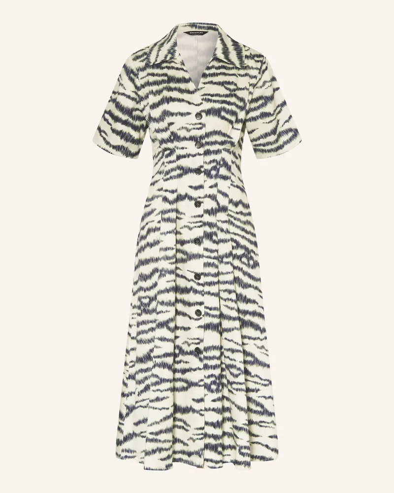 Whistles Hemdblusenkleid FEATHERED Ecru