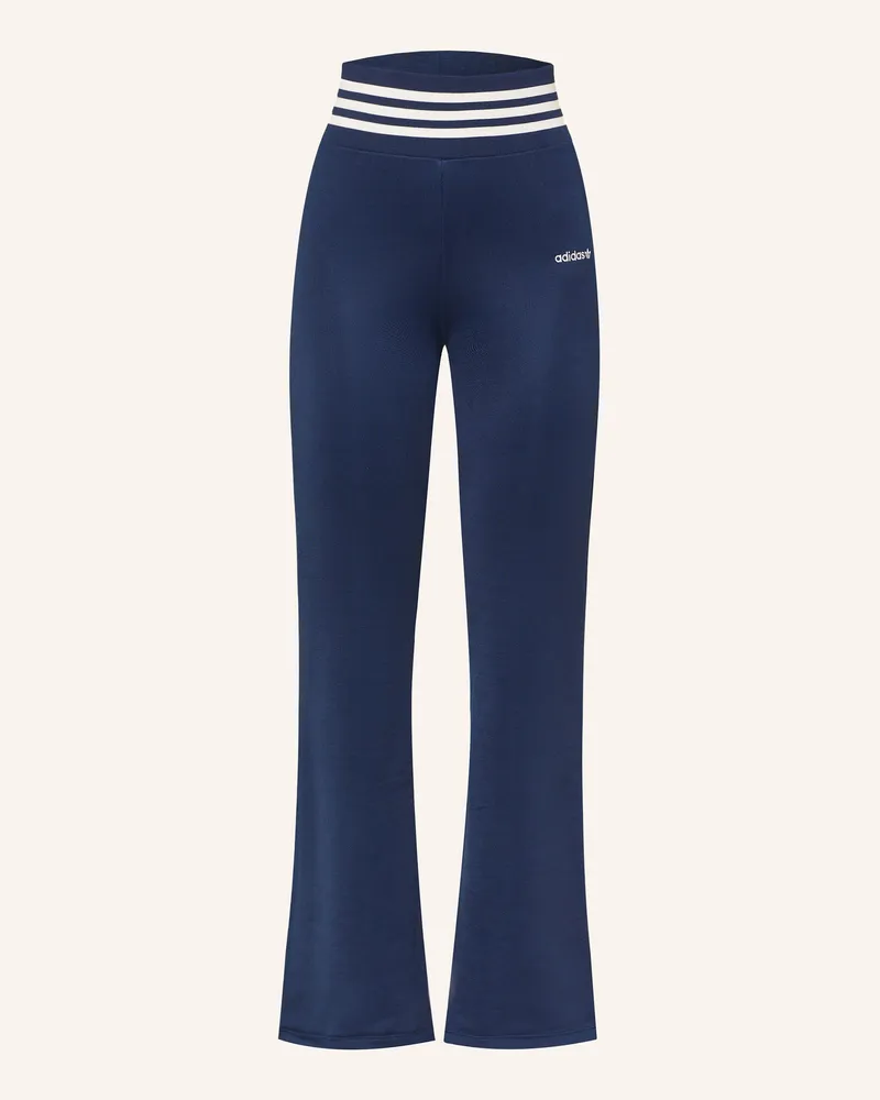 adidas Trackpants Flared blau Dunkelblau
