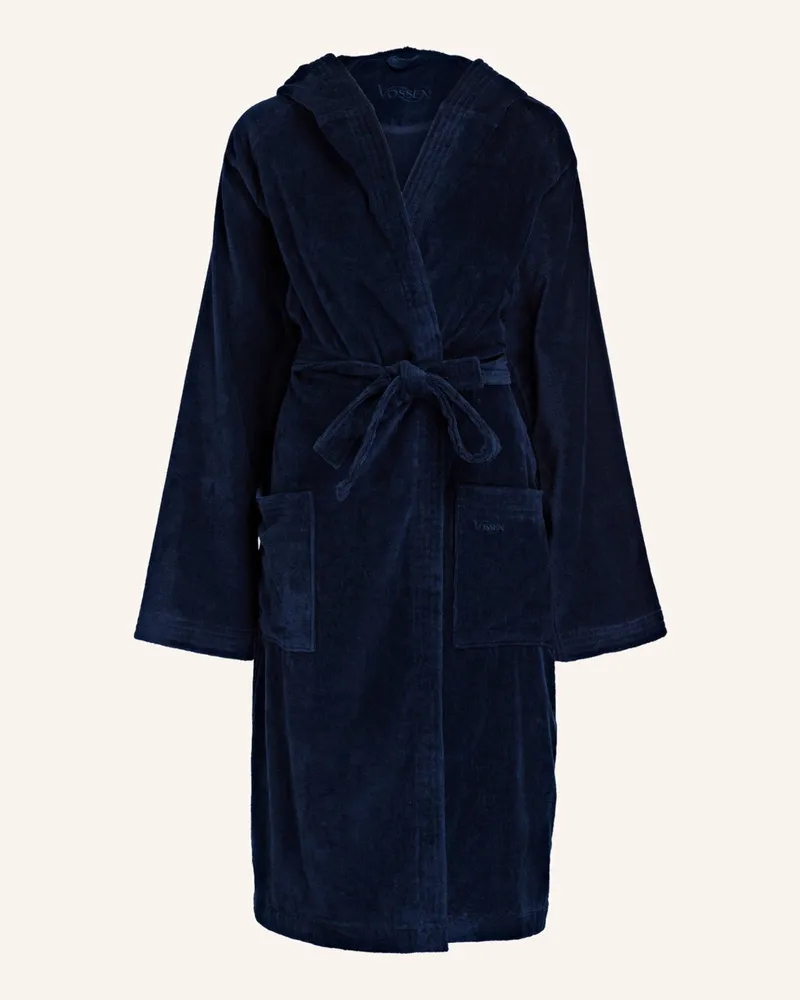 Vossen Unisex-Bademantel TEXAS Dunkelblau
