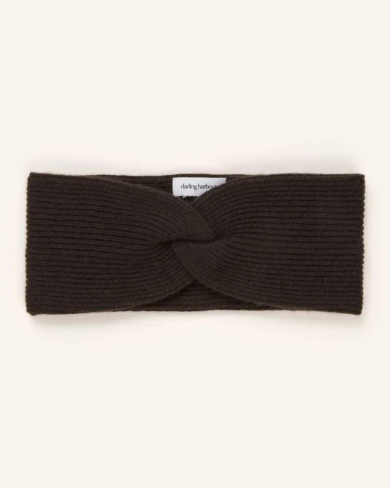 Darling Harbour Stirnband aus Cashmere Dunkelbraun
