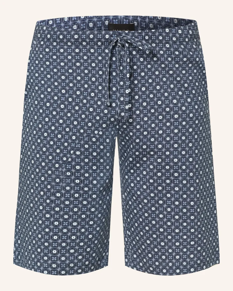 Hanro Lounge-Shorts Night & Day blau Blaugrau