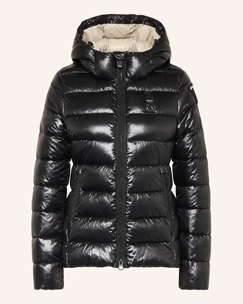 Blauer Steppjacke CAROLL mit DUPONT™ SORONA®-Isolierung Schwarz