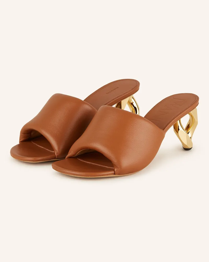 J.W.Anderson Mules Chain braun Cognac