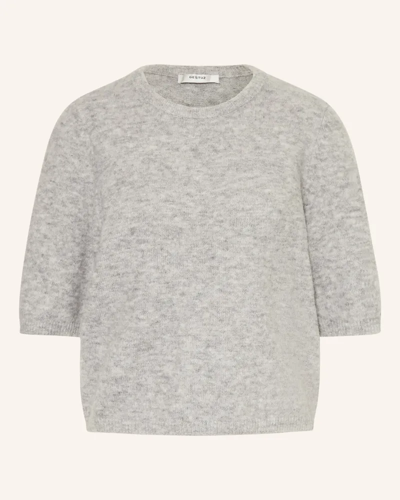 Gestuz Strickshirt Alphagz Mit Alpaka grau Hellgrau