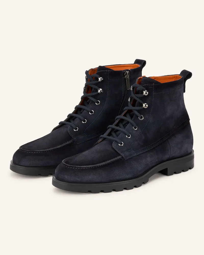 Santoni Schnürboots Flair blau Dunkelblau