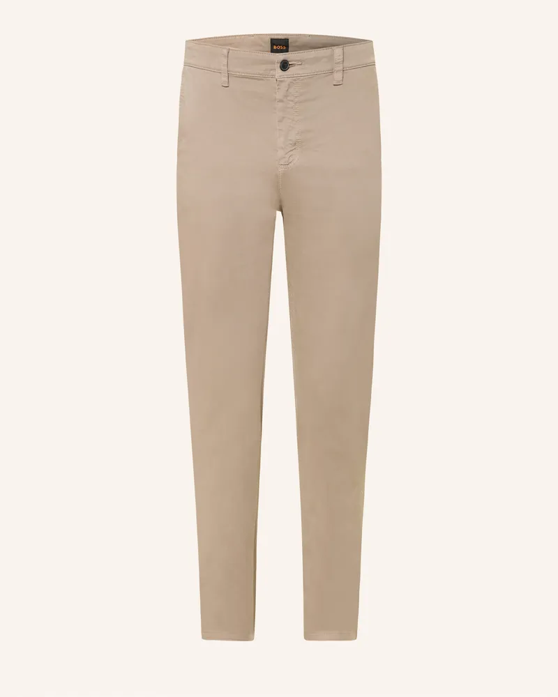 HUGO BOSS Chino Tapered Fit braun Hellbraun