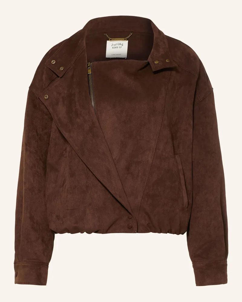 Joseph Ribkoff Blouson In Lederoptik braun Dunkelbraun
