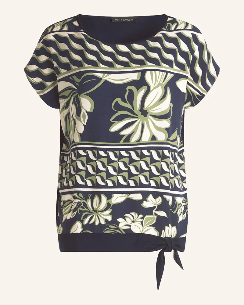 Betty Barclay Blusenshirt im Materialmix Dunkelblau