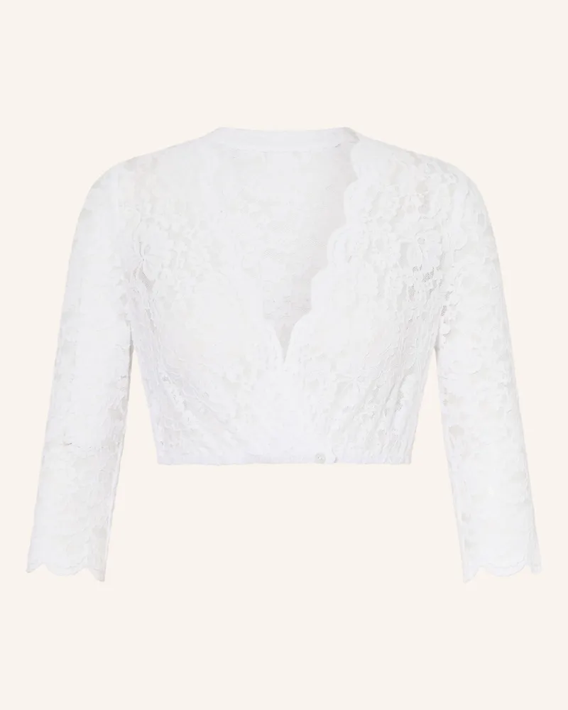 WALDORFF Dirndlbluse Sarah Aus Spitze Mit 3/4-Arm weiss Weiss