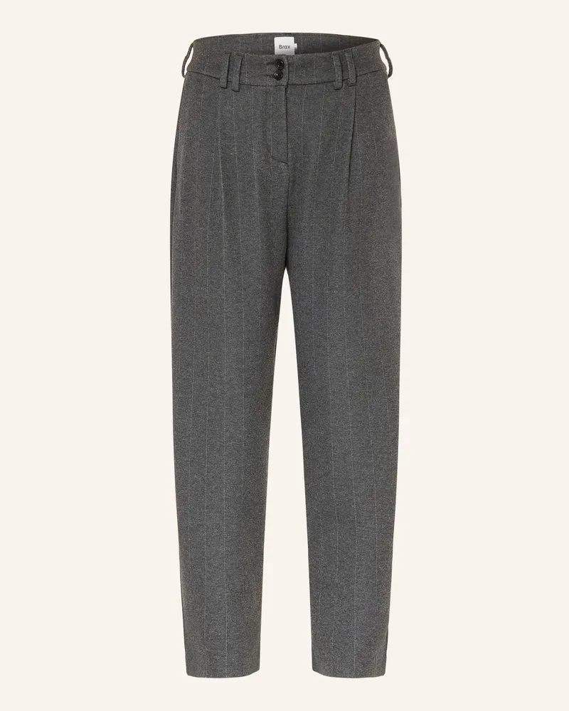 Brax 7/8-Hose Megan Aus Flanell grau Dunkelgrau