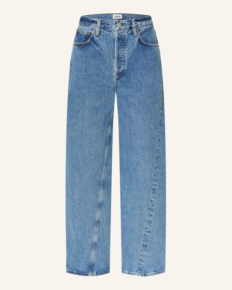 AGOLDE Jeans Twist Low Slung Baggy blau Myth